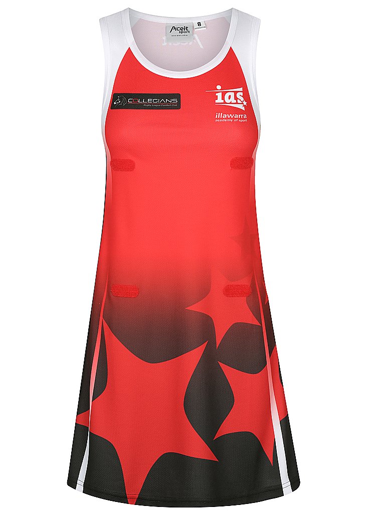red netball dress Netball Dress  The Rockhampton Grammar School Red and Black Shop